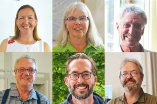 From top left: Amanda Pulker-Mok, Anita Payne, John McEwen, Randy Hillier, Ramsey Hart, and Steve Gebhardt.